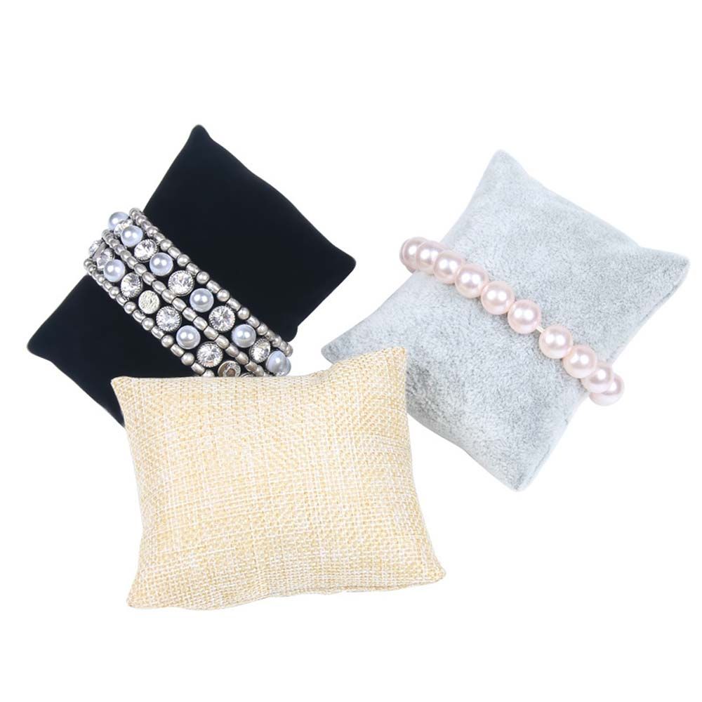 Jewelry Display Gift Velvet Jewelry Organizer Display Pillow Wristwatch Holder Bracelet Display