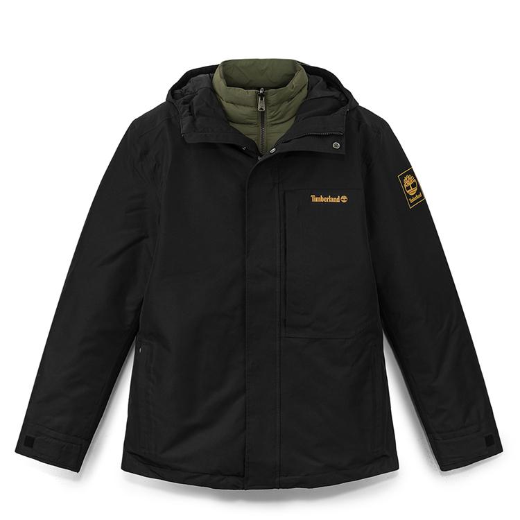 Timberland Черная куртка 3-в-1 с капюшоном A41V3001
