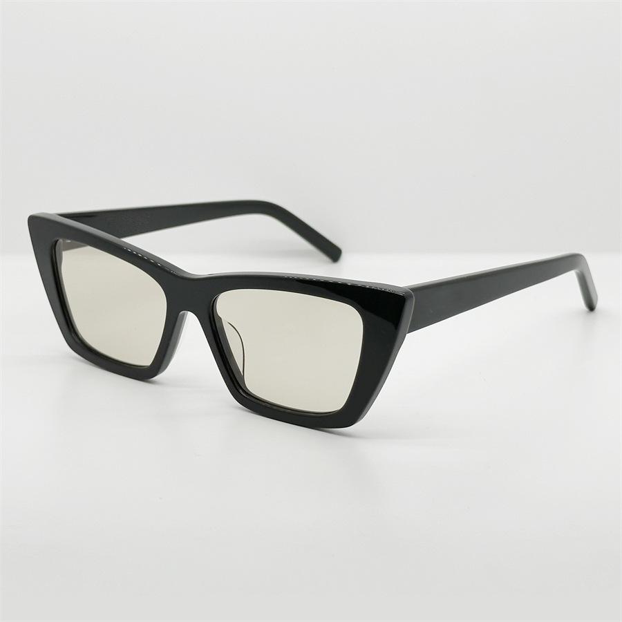 Trendy Yangshulun cat-eye black sunglasses, super cool and unique, round-face sunglasses, same style as popular with female influencers, makes the