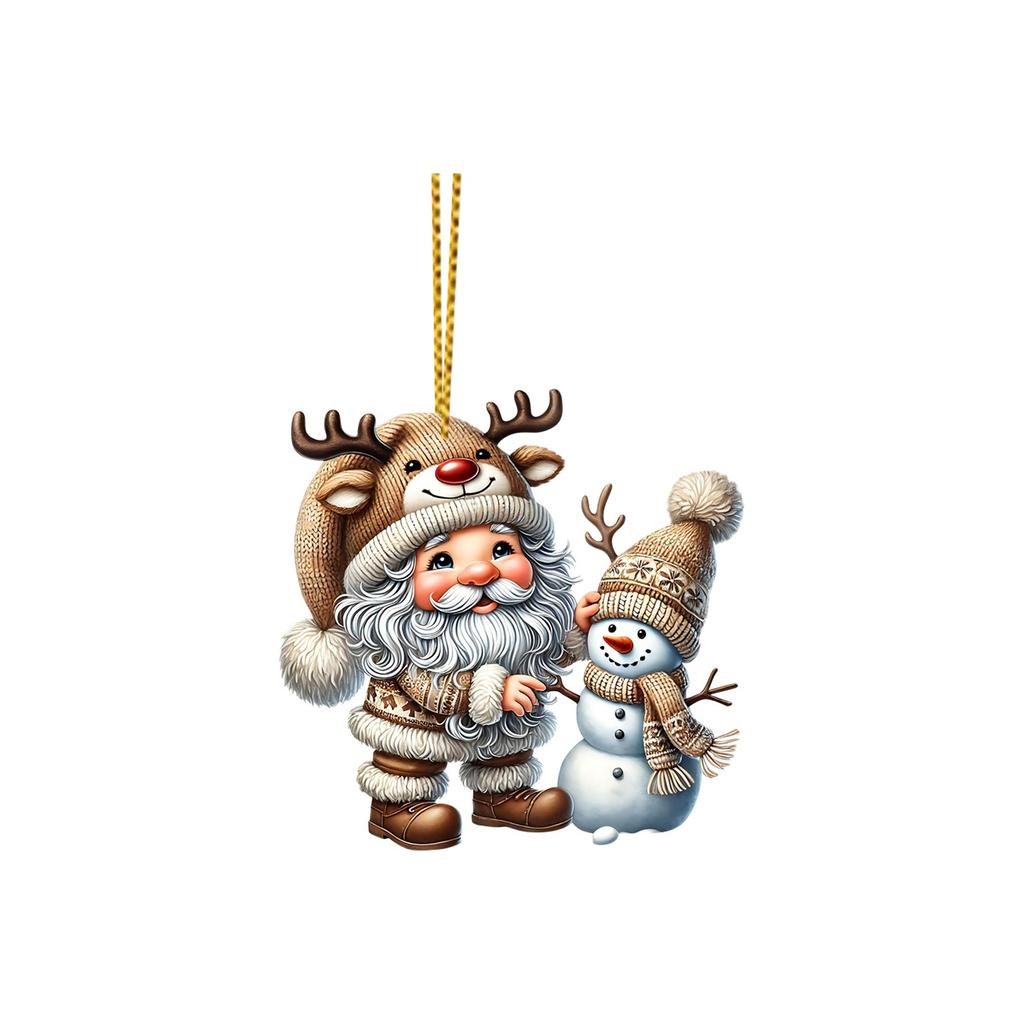 Рождественские украшения, акриловые подвесные украшения для рождественской елки, подвеска для рюкзака, подарок для детей