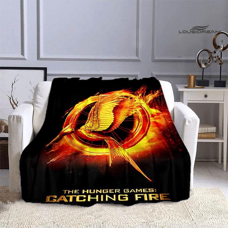 Одеяло с логотипом «Голодные игры», фланелевое мягкое и удобное одеяло, необходимое одеяло для домашнего путешествия, подарки на день рождения