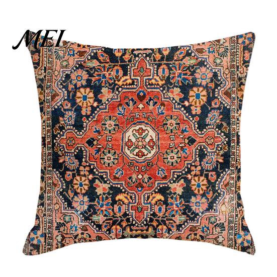 Cushion Protector Boho Throw Pillow Covers, 18 x Inch Bohemia Cover Ethnic Style Case, Decorative Pillowcase for Sofa Couch
