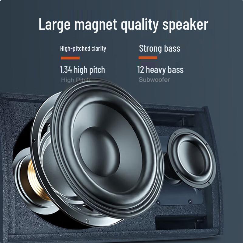 Huidu Professional 8-inch Conference Speaker CN plug (adapter included)