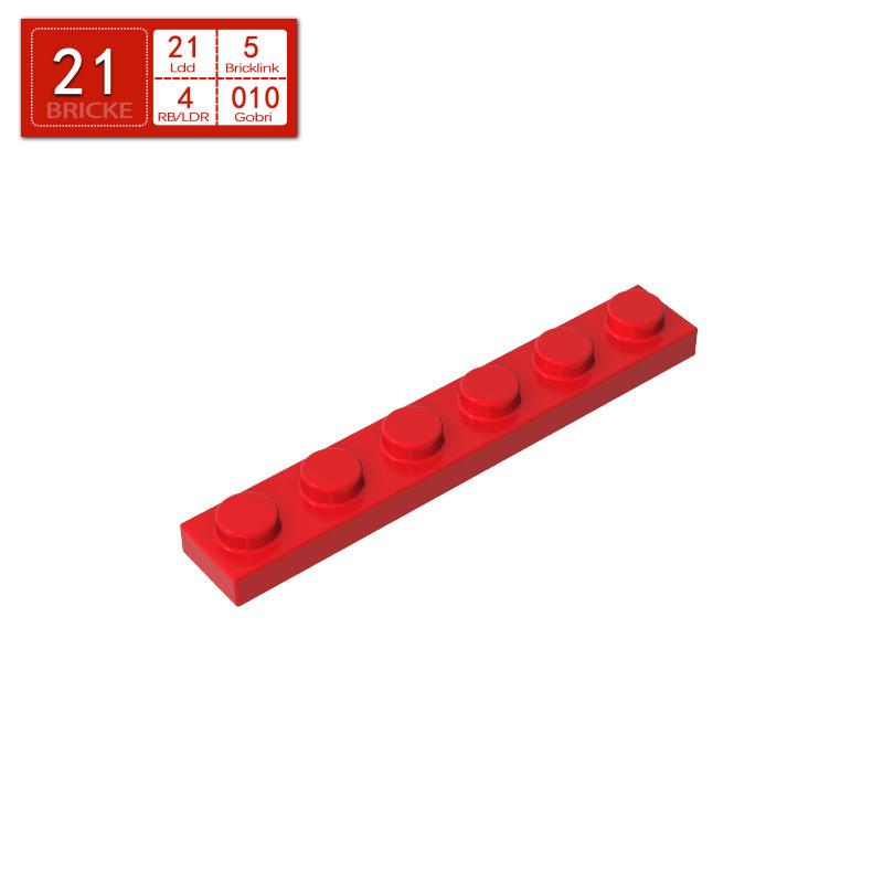 BRICKE 1x6 Thin Plate for Lego 3666 Compatibility – Loose MOC Building Blocks