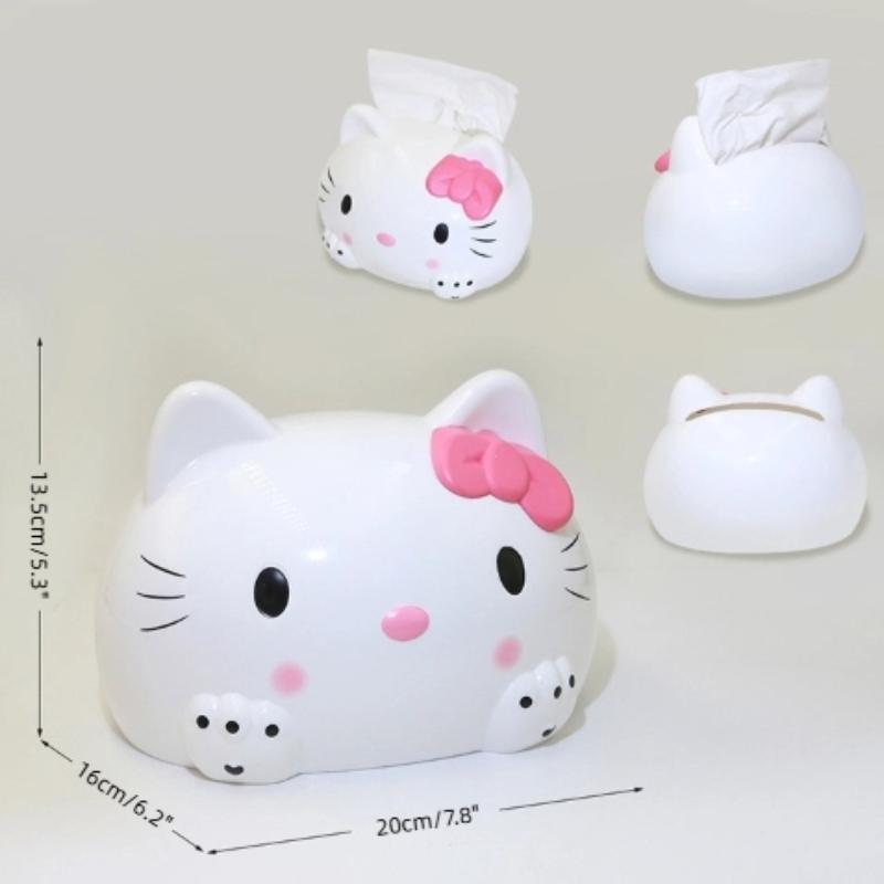 Sanrio Хелло Китти Мультяшная Милая Коробка для салфеток Креативная Кавайная Декор для гостиной, столовой, спальни Коробка для туалетной бумаги в машину Подарок