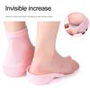 1 Pair Invisible Height Increase Socks Shock Absorbing Anti-Slip Heel Protection Insoles Sock Pads Unisex Supply