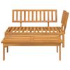 VidaXL Salon de jardin palette 2 pcs bois massif d'acacia, ensemble de table et de chaise de jardin, ensemble de salon de 365848