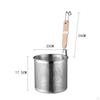 Colander with Wooden Handle Mesh Noodle Baskets Spaghetti Strainer Spoon Frying Basket