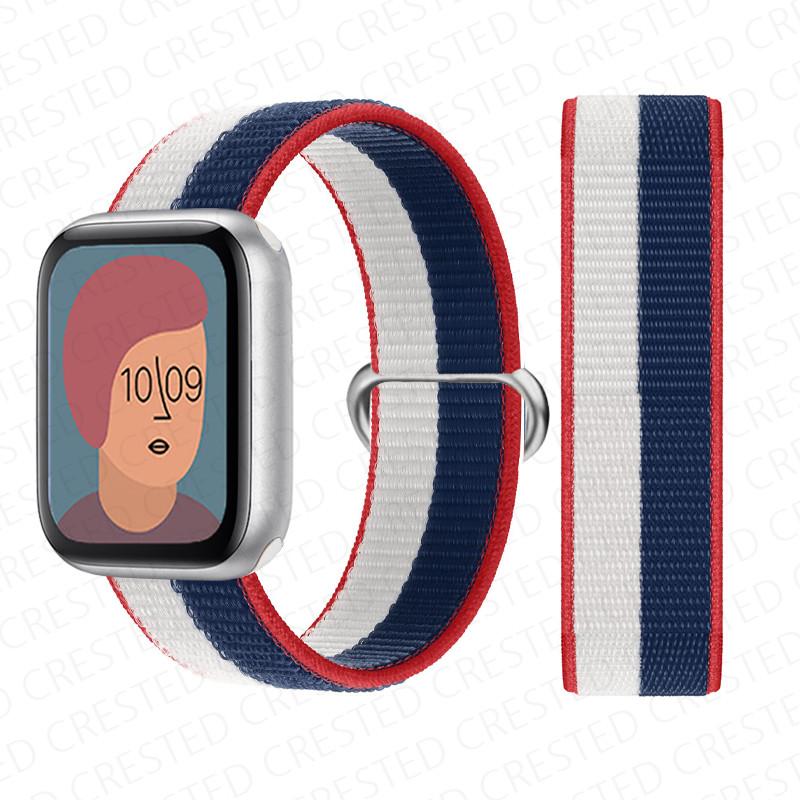 2 шт. Ремешки Для Apple Watch Band 44 мм 40 мм 45 мм 46 мм 42 мм 49 мм 41 мм Нейлоновый петлевой браслет iwatch Серия 10 9 8 7 6 5 3 se ultra 2
