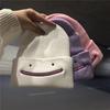 Cute Cartoon Embroidered Smiley Face Knitted Hat Women's Autumn and Winter New Fashion Versatile Warm and Cold Wool Hat Cold Hat