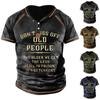 Men'S Printed T-Shirt Outdoor Street Short-Sleeved Hooded Button T-Shirt
