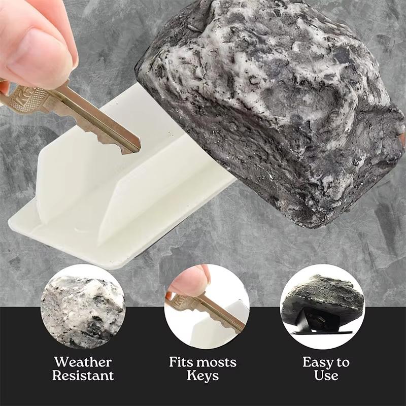 Поддельный камень-тайник для ключей Скрытое хранилище для ключей для улицы, сада, камень-тайник для ключей стандартного размера, погодоустойчивый дизайн
