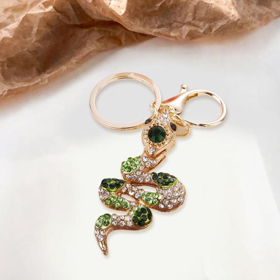 Брелок для ключей со стразами в форме змеи, декоративный держатель для ключей в машину, сумка для багажа, брелок, аксессуары