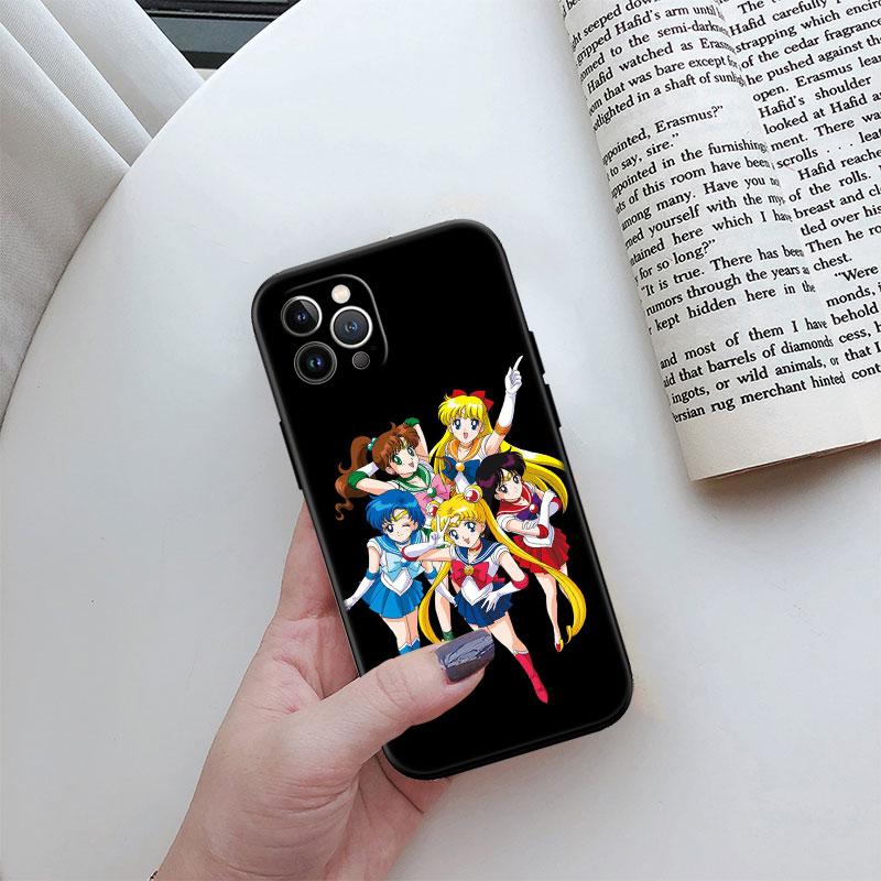 S-Sailors-wallpaper M-Moon Phone Case for Motorola Moto Edge 60 60s 70 G86 G56 G54 E14 G04S G45 G54 G64 Pro Power Neo Fusion