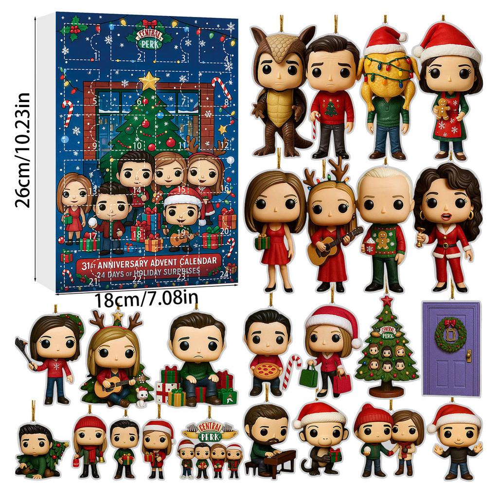 Stray Kids Christmas Advent Calendar With 24 Acrylic Decorations For Holiday Gift Giving