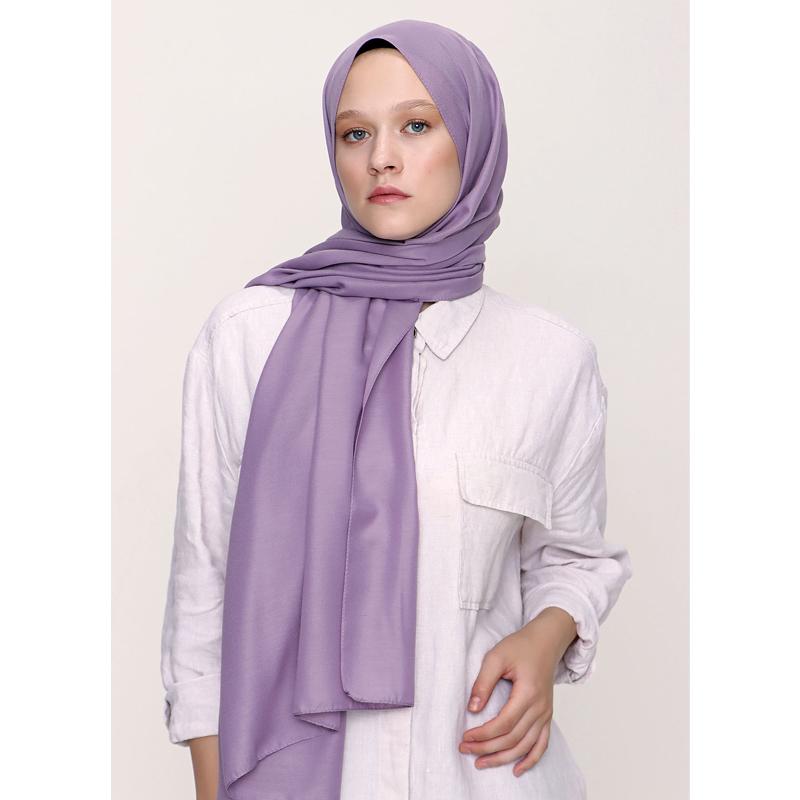 Miray Plain Soft Shawl Lilac