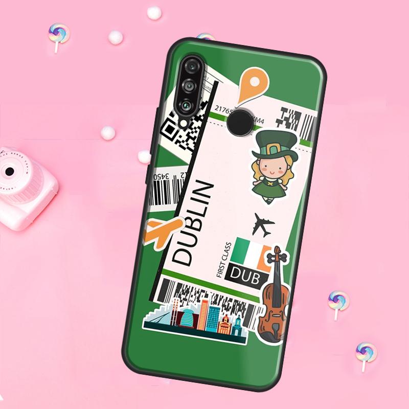 СИДНЕЙ ПОСАДОЧНЫЙ ТАЛОН Traveltickets Для Huawei Nova 12i 7i 8i 11i 12s Y73 Y70 Y90 Y60 Y72 Y61 Y91 9 10 SE P30 Pro P40 Lite Чехол