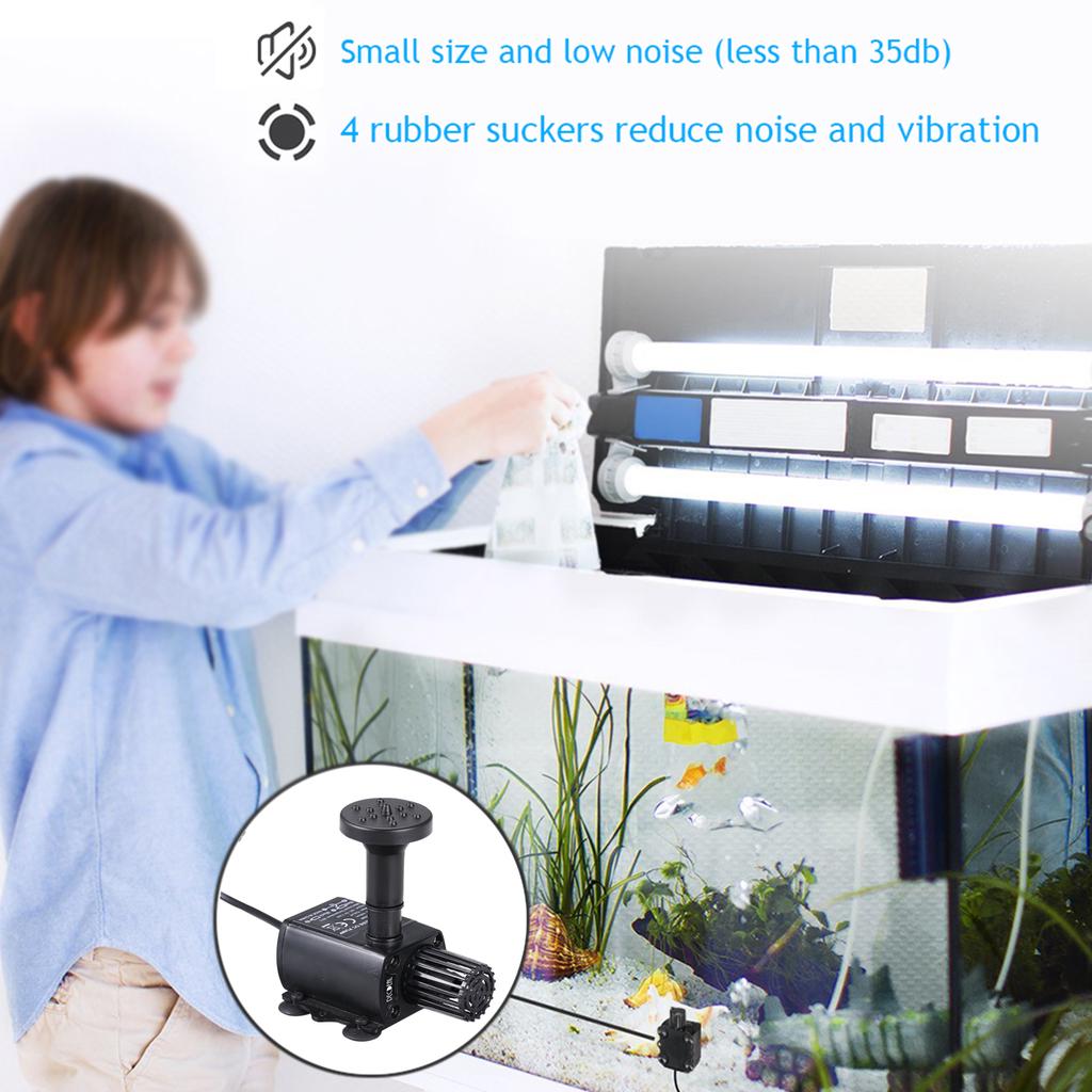DECDEAL USB Brushless Water Pump with Nozzles Strainer Ultra quiet Mini DC5V Micro Brushless Water Oil Pump Waterproof