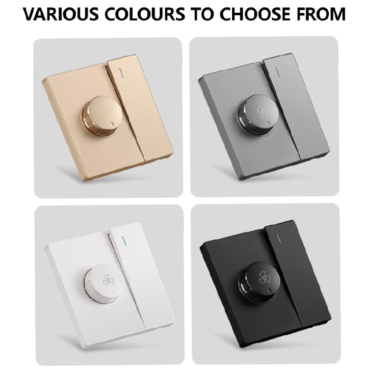 Type 86 Ceiling Fan Speed Manager Wall Fitted Fan Speed Controller Enjoy Noise Cancelling and Energy Efficiency Use