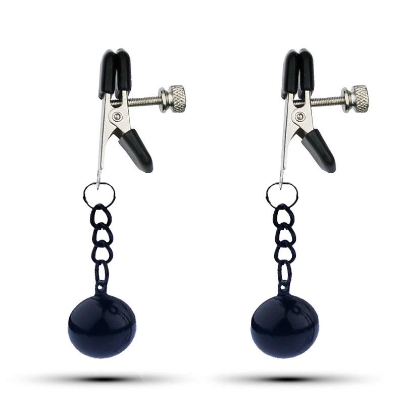 28 Kinds SM Women's Stainless Steel Breast Clip Nipple Clamps Gravity Ball Weight Pendant Traction Stimulator Adult Toys 18
