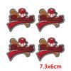 10PCS Baseball Themed Iron On Patches, Baseball Mama Bow Embroidery Patches, Patches for Clothing DIY Decoration