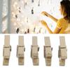 Мини-деревянный зажим для фотографий, настенное украшение, фотоальбом, открытка, записка, деревянный зажим