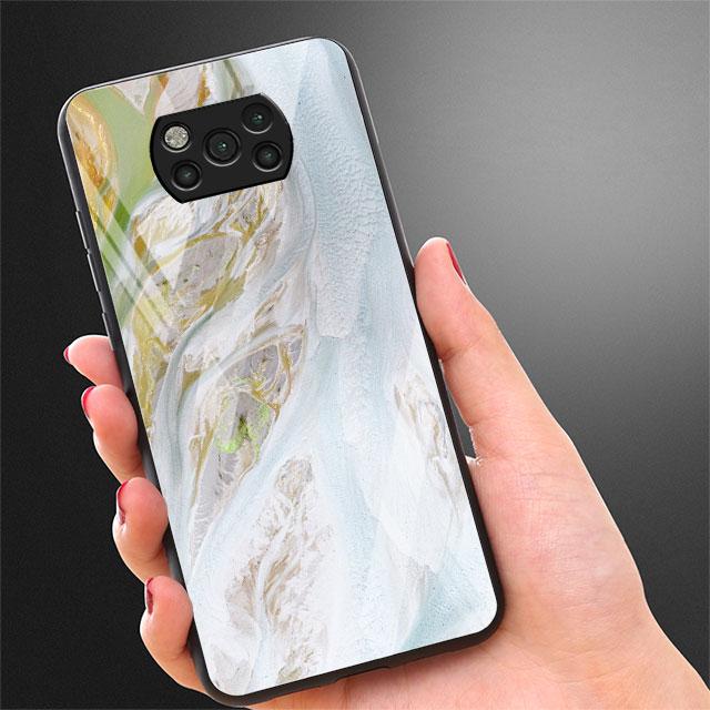 Роскошный стеклянный чехол с мраморным узором для Xiaomi Poco X3 NFC 11 Lite 11T F3 M3 для Redmi Note 11 10 9 8 Pro 10S 9S 9A 9C чехол для телефона
