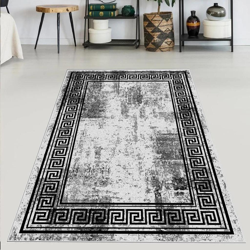 EPeddler Home Modern Çerçeveli Duvar Desen Dijital Baskı Yıkanabilir Kaymaz Dot Taban Yeni Nesil Salon, Yatak Odası, Antre Halısı ve Yolluk