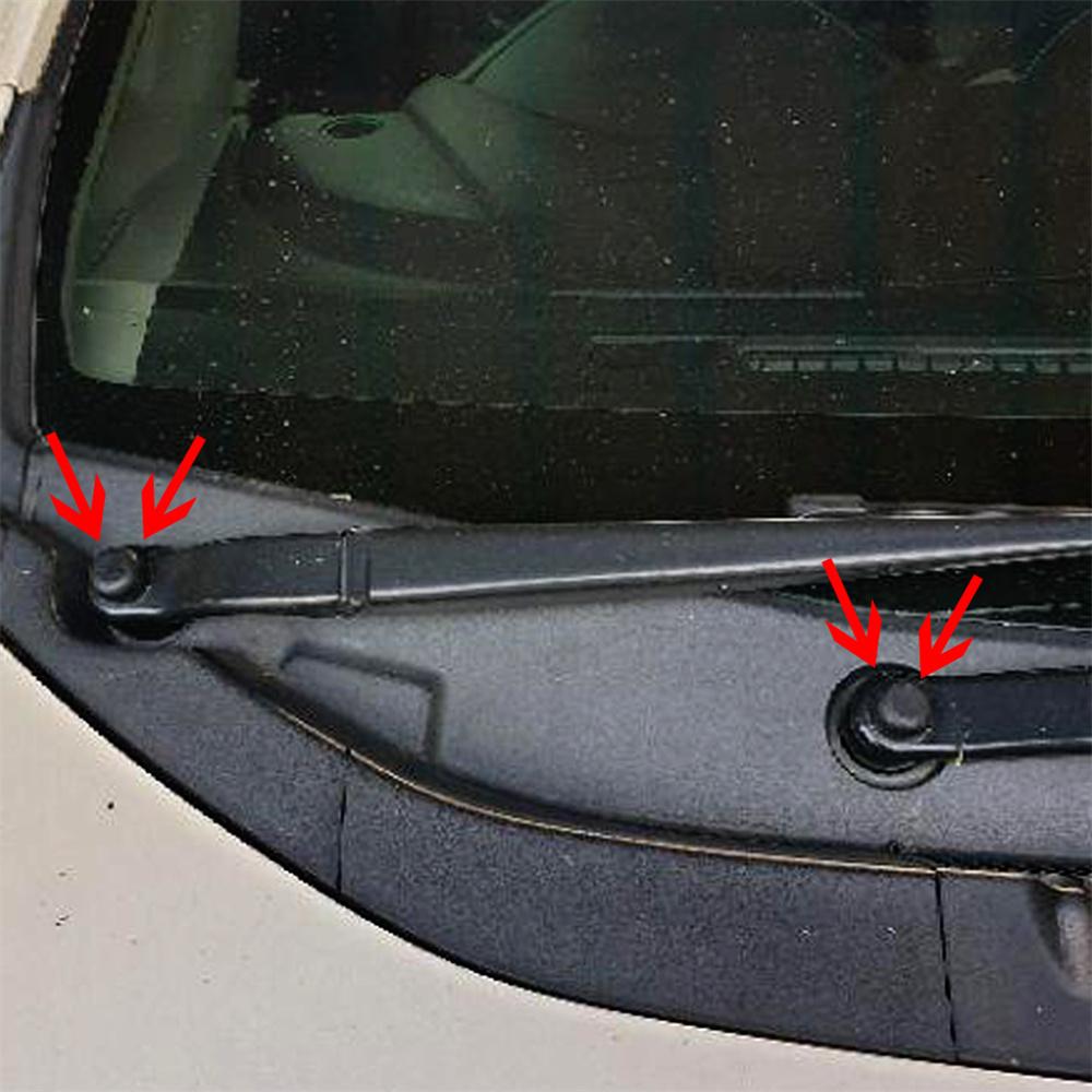 2Pcs Front Windshield Wiper Arm Nut Cover Rubber Cap For Acura Honda 91611SDAA00