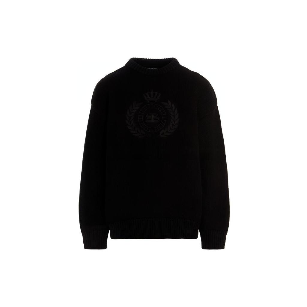 Balenciaga Свитер с круглым вырезом и логотипом-венком из лавровых листьев Bb 664369T32111000