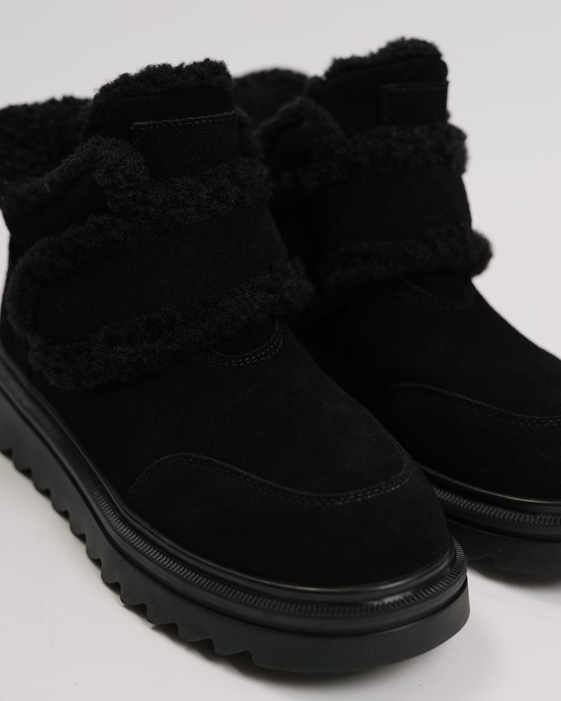 Winter Boots with Velcro Lola Andy 82092 36 Black Suede Wool