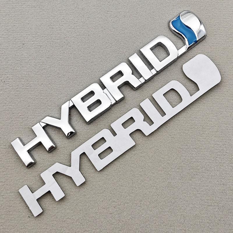 3D Металлическая Наклейка на Автомобиль Логотип HYBRID Наклейка на Крыло Боковая Задняя Часть Багажника Шильдик Эмблема Для Toyota RAV4 Prius Camry Accord Sienna Авто Аксессуары