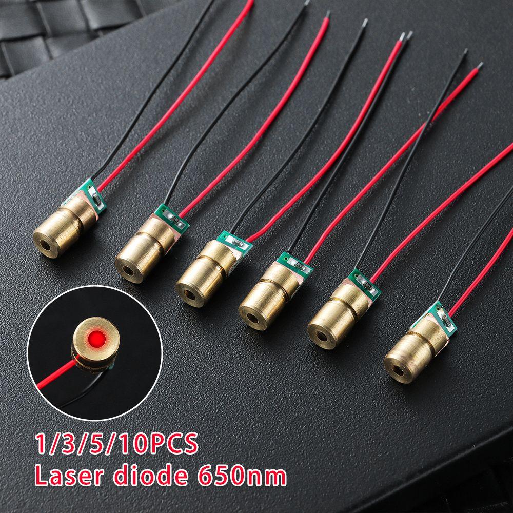 Hot Sale 5 Million Watt Red Sight Adjustable Lasers Laser Diodes Dot Diode Module 650nm 6mm 3V