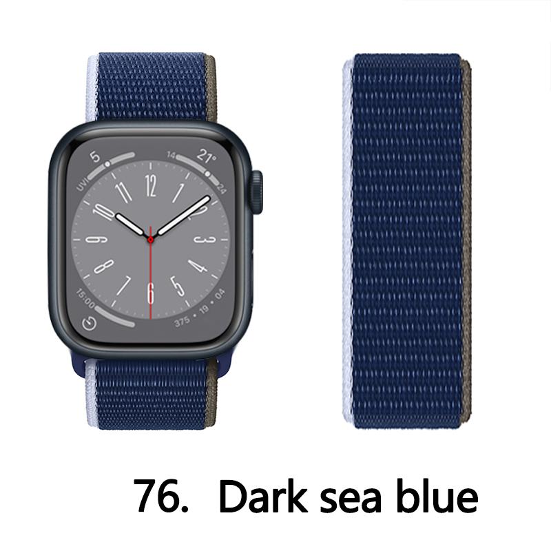 Нейлоновый ремешок для Apple Watch 10 Ремешки 46мм 44мм 40мм 45мм 41мм 49мм 42мм 38мм Браслет Correa iwatch Серия 8 se 7 6 3 9 11 40 мм