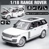 New Large 1:18 Land Rover Range Rover SUV Off-road Vehicle Alloy Model Car Die-cast Static Collection Sound and Light Children's Toy Boy Gift