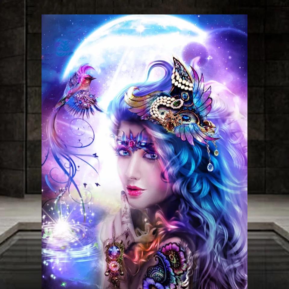 2024 Новый набор для алмазной живописи «Феникс-эльф», «Птица-эльф», полная квадратная круглая мозаика 5D, вышивка «сделай сам», украшение для дома, вышивка крестом
