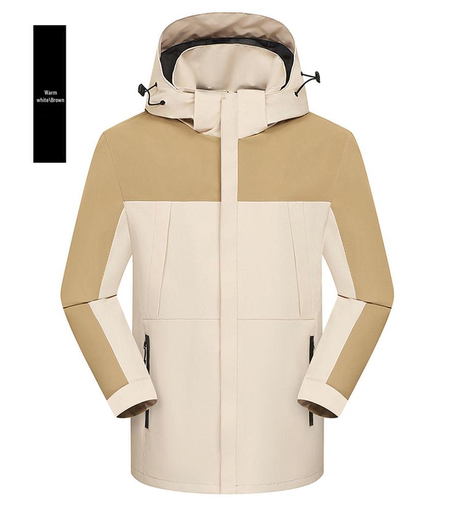 Unisex Windproof & Waterproof Outdoor Sports Jacket with Logo Print