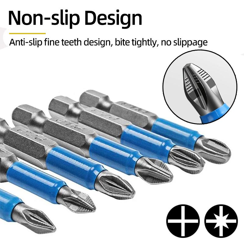 Нескользящие отвертки с крестовой головкой, крестообразная дрель, магнитная отвертка 1/4 дюйма, ручные инструменты PH1/PH2/PH3/PZ1/PZ2/PZ3