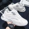 Men's Shoes Summer Breathable 2025 New Sports Shoes Men's Mesh Running Casual Little White Platform Dad Trendy Shoes