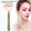 Массажер для лица Jadestone Roller, подтяжка кожи, лифтинг, против морщин, массажный инструмент для лица(Розовый КварцЯшма Одиночная Голова )
