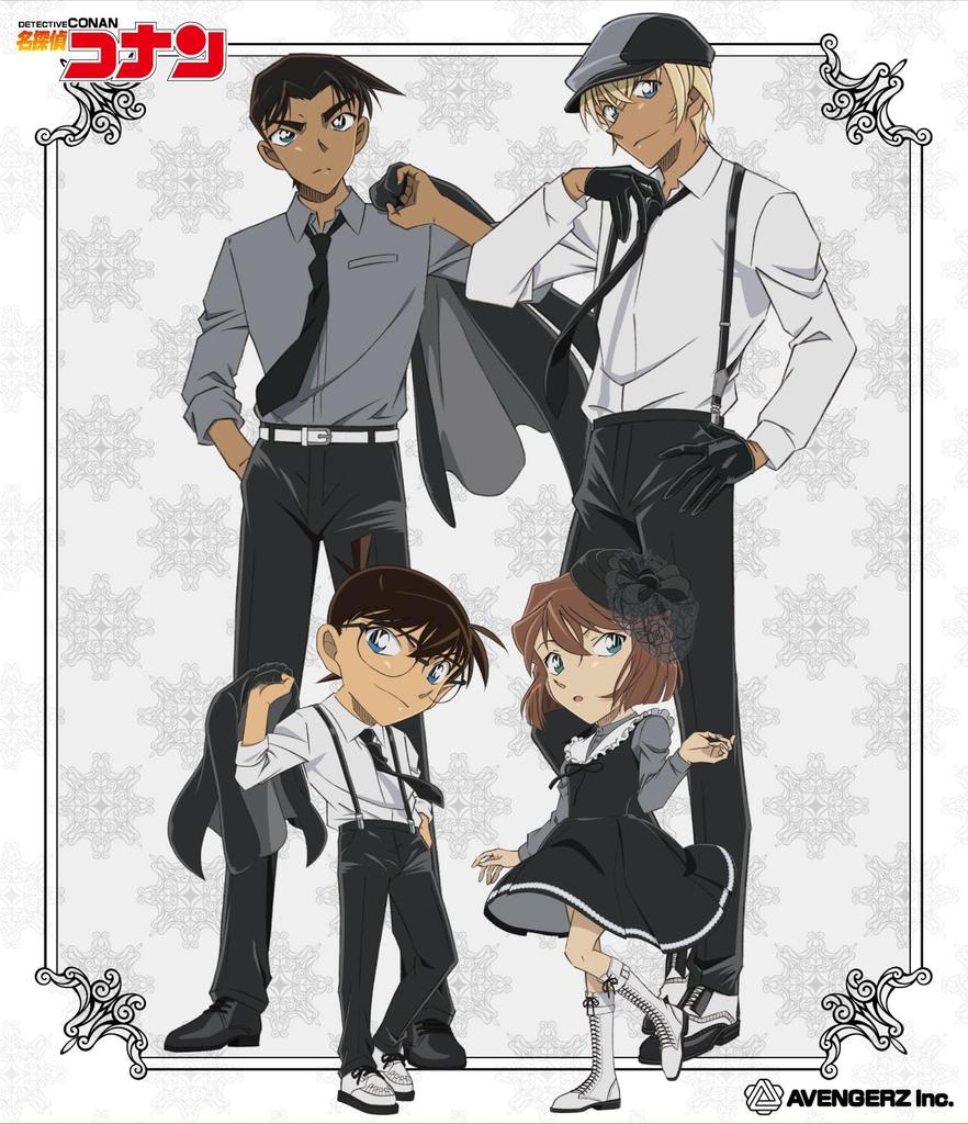 Детектив Конан Акриловая подставка Монохромный Ай Хайбара
