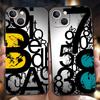Phone Case Cover for iPhone 17 16 15 14 13 12 Pro Max 11 Pro Max 17 AIR Plus Shockproof Soft TPU Shell Number Pattern Fundas Bag
