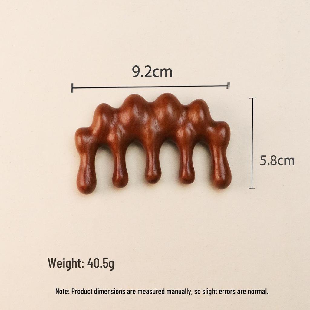 Массажная расческа из сандалового дерева: Портативный деревянный гребень для головы и меридианов сувенир