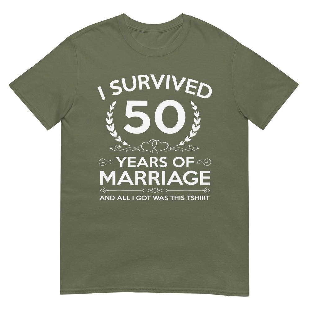 50th Wedding Anniversary Gifts Couples Husband Wife 50 Years TShirt