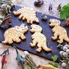 Large 3-Piece Dinosaur Cookie Cutter Set for Baking and Confectionery