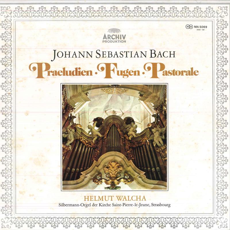 LP Record HELMUT WALCHA Johann Sebastian Bach Praeludienfu MA5069 ARCHIV Japan Classical Used