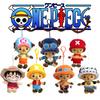 Оригинальный плюшевый кулон One Piece, милый и мягкий брелок с мультяшным персонажем