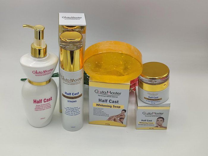 Gamme De Soins Éclaircissants - Gluta Master - Terminal White - Lait 300 Ml - Sérum - Savon 200 G