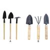 Horticultural Gardening Hand Tool Set of 3 with Metal Shovel Trowel and Rakes Suitable for Home Garden and Balcony Plant