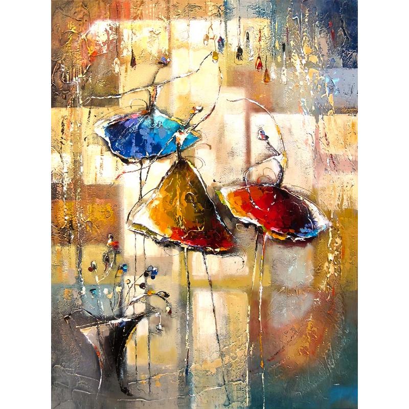 Абстрактная танцующая девушка скандинавский плакат печать впечатление акварель картина настенная живопись холст картина гостиная декор куадро